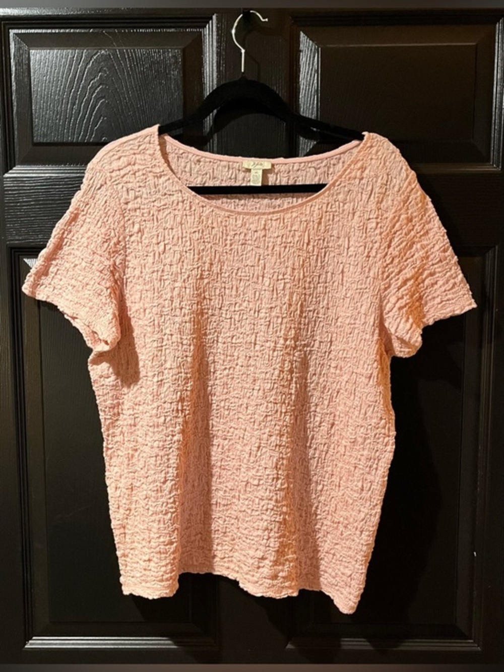 J. Jill Petal Pink Crinkle Tee